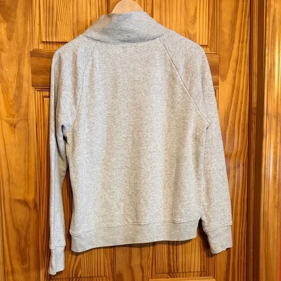 J.Crew wide collar, pullover sweatshirt with button detail in cloudspun fleece - Picture 9 of 9